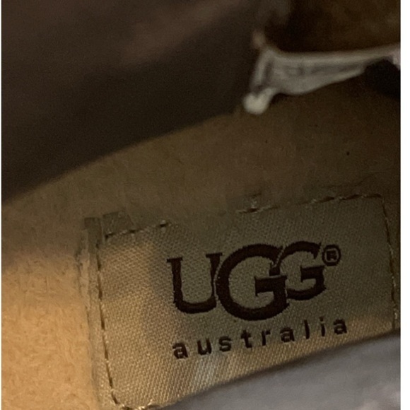 UGG Brown Suede Wedge Ankle Boots - Picture 5 of 6